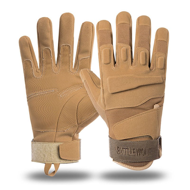 Sports Gloves male trained in the outdoors of gymnasium equipment, special forces fighting to defend themselves against slips