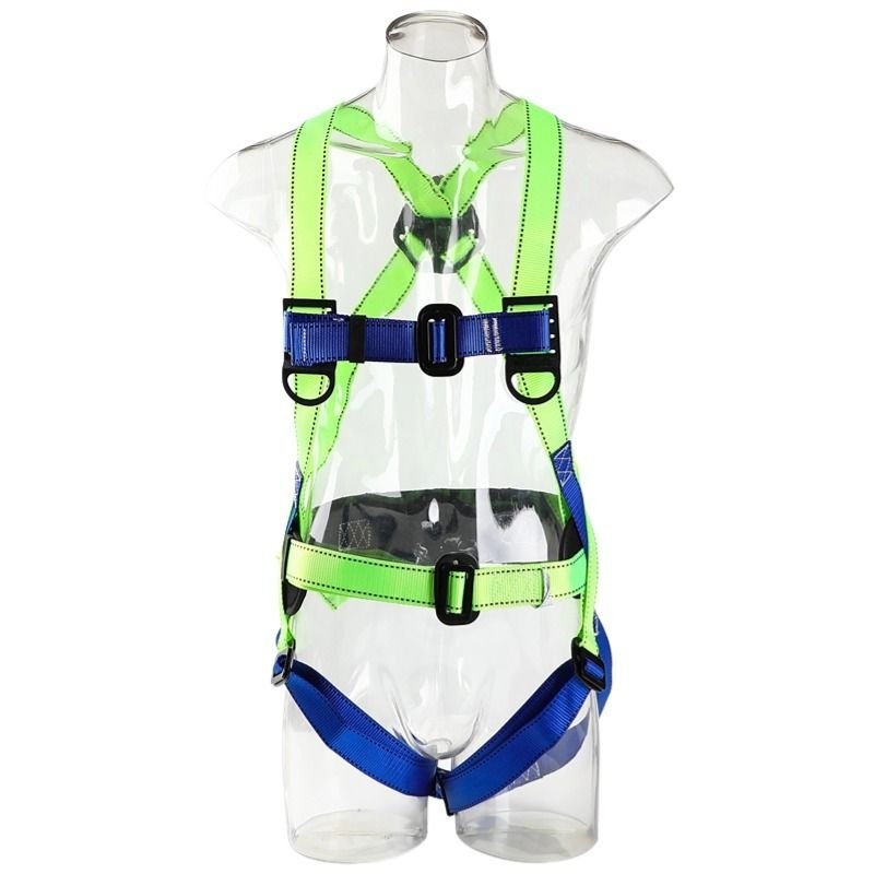 Seat belts, five o'clock high, European-style, full-body safety belts, double hooks outside, rock-to-hill