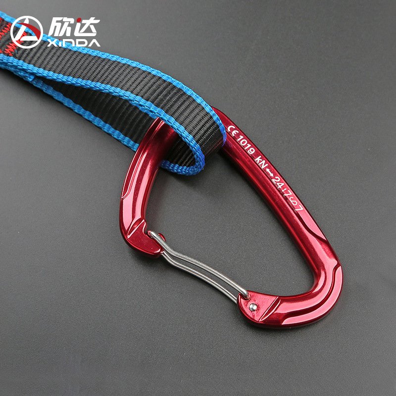 xinda/hinda straight-door flat-belt to climb the rocks and climb the ice to button the main security lock