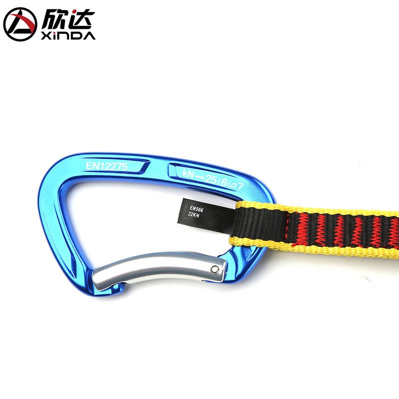 xinda/hinda straight-door flat-belt to climb the rocks and climb the ice to button the main security lock