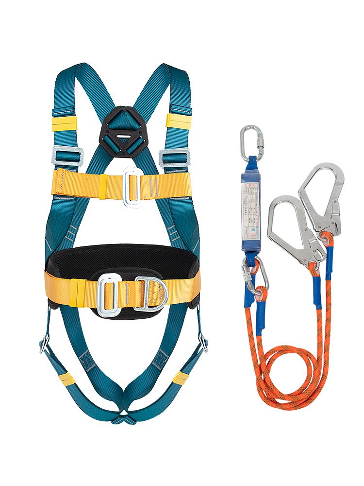Full-body safety belt high-altitude five-point safety-line-set site air-conditioning construction of an outdoor crash safety belt