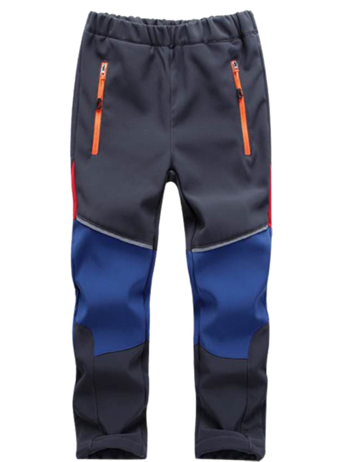 New boys and children's tweezers with velvet and girls' outdoor skiing pants and windproof and air-exhausting sweatpants