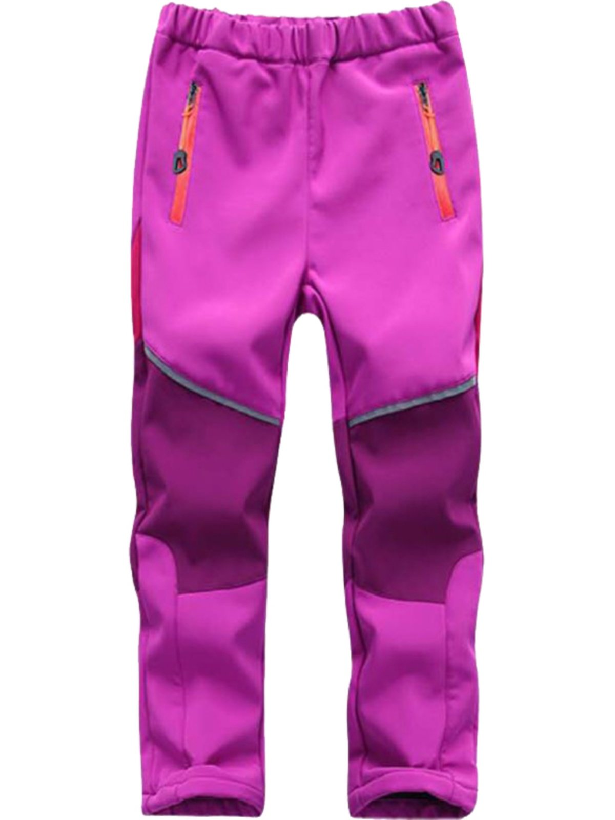 New boys and children's tweezers with velvet and girls' outdoor skiing pants and windproof and air-exhausting sweatpants