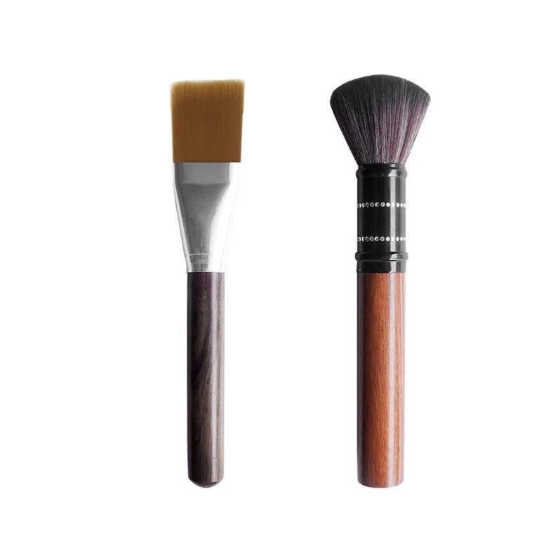 Black Honolulu Brush + Big Pear Roundbrush