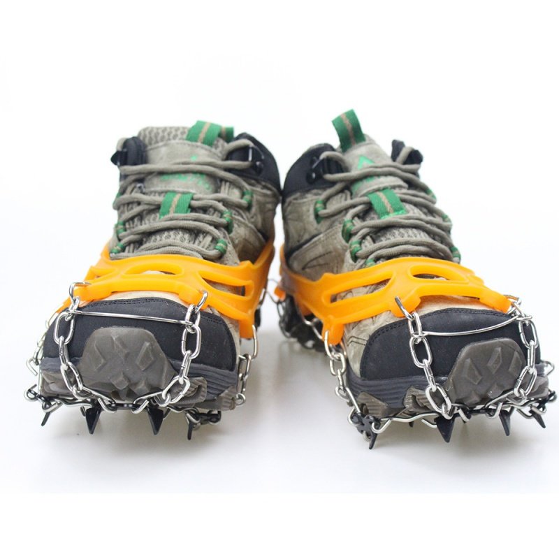Outdoor ice-crawling ice-crawling, stainless steel skating shoes with silicone to climb snowhills