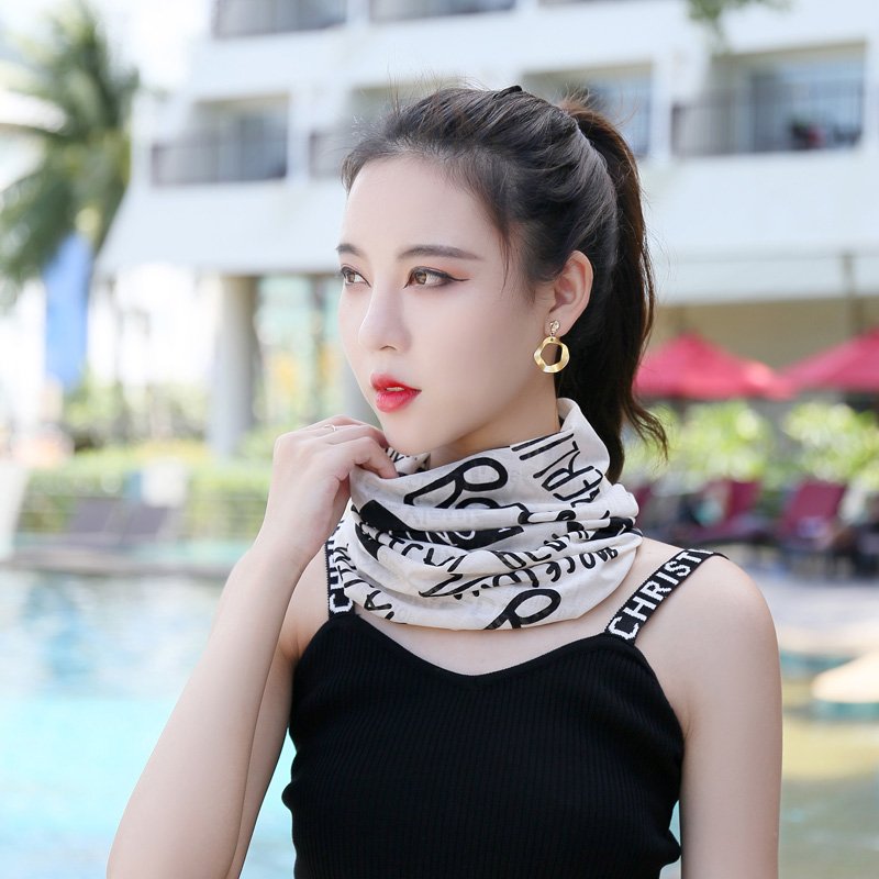 Summer ice-screeching turban-proof turban hat for women running outdoors for neck vertebrae