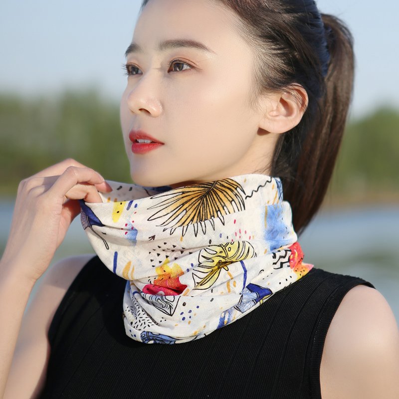 Summer ice-screeching turban-proof turban hat for women running outdoors for neck vertebrae