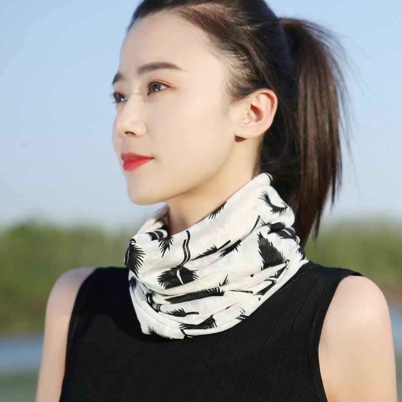 Summer ice-screeching turban-proof turban hat for women running outdoors for neck vertebrae