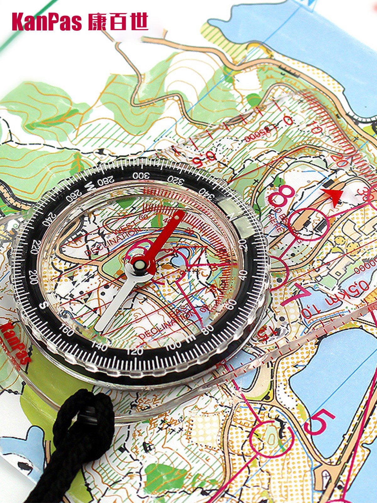 Kanpas entry pointer north, scale, high accuracy, outdoor map mapping compass