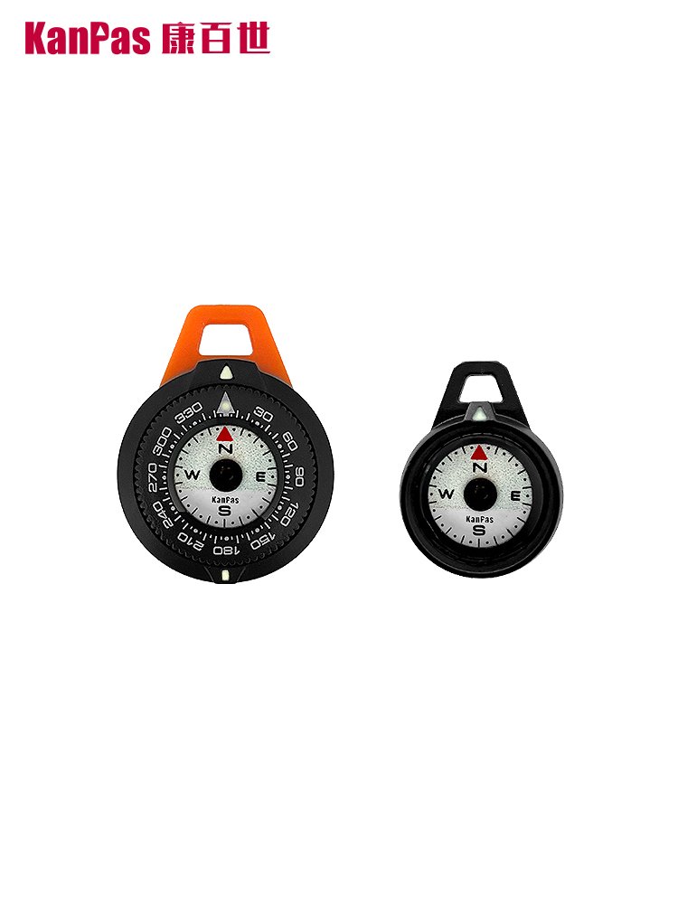 kanpas light-weight compass, high-precision edc professional compass, small portable zipper, nightlight