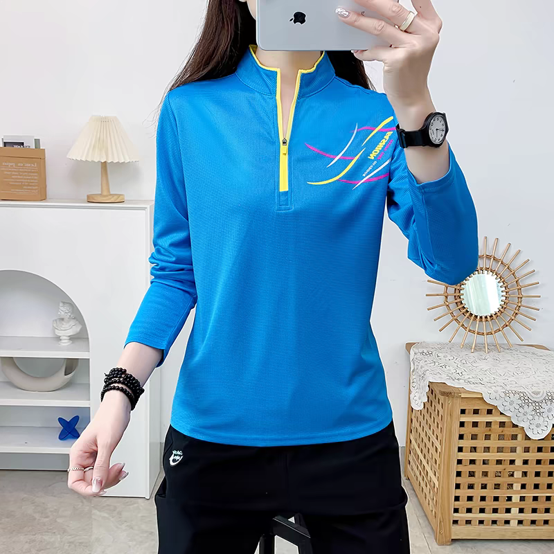 2024 new dry clothes, long-sleeve-in-the-out sports t-shirts, big, dry clothes, and air