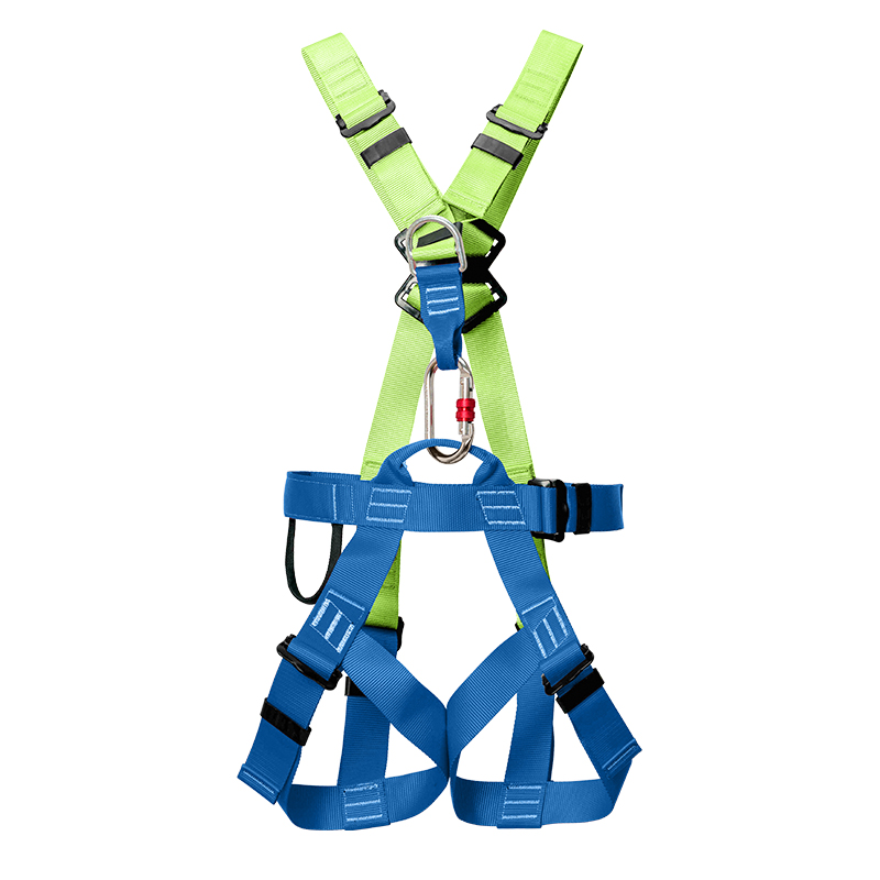 Seatbelts blue and green