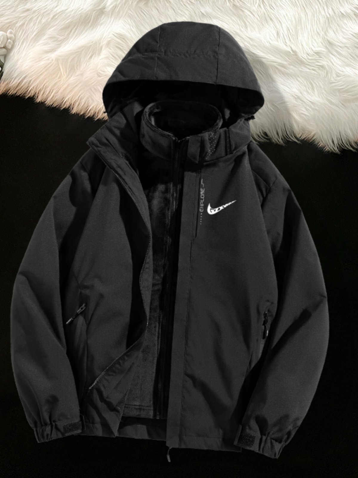 A new 2024 windproof and waterproof suit for a man in an assault jacket and a pair of two sports jackets