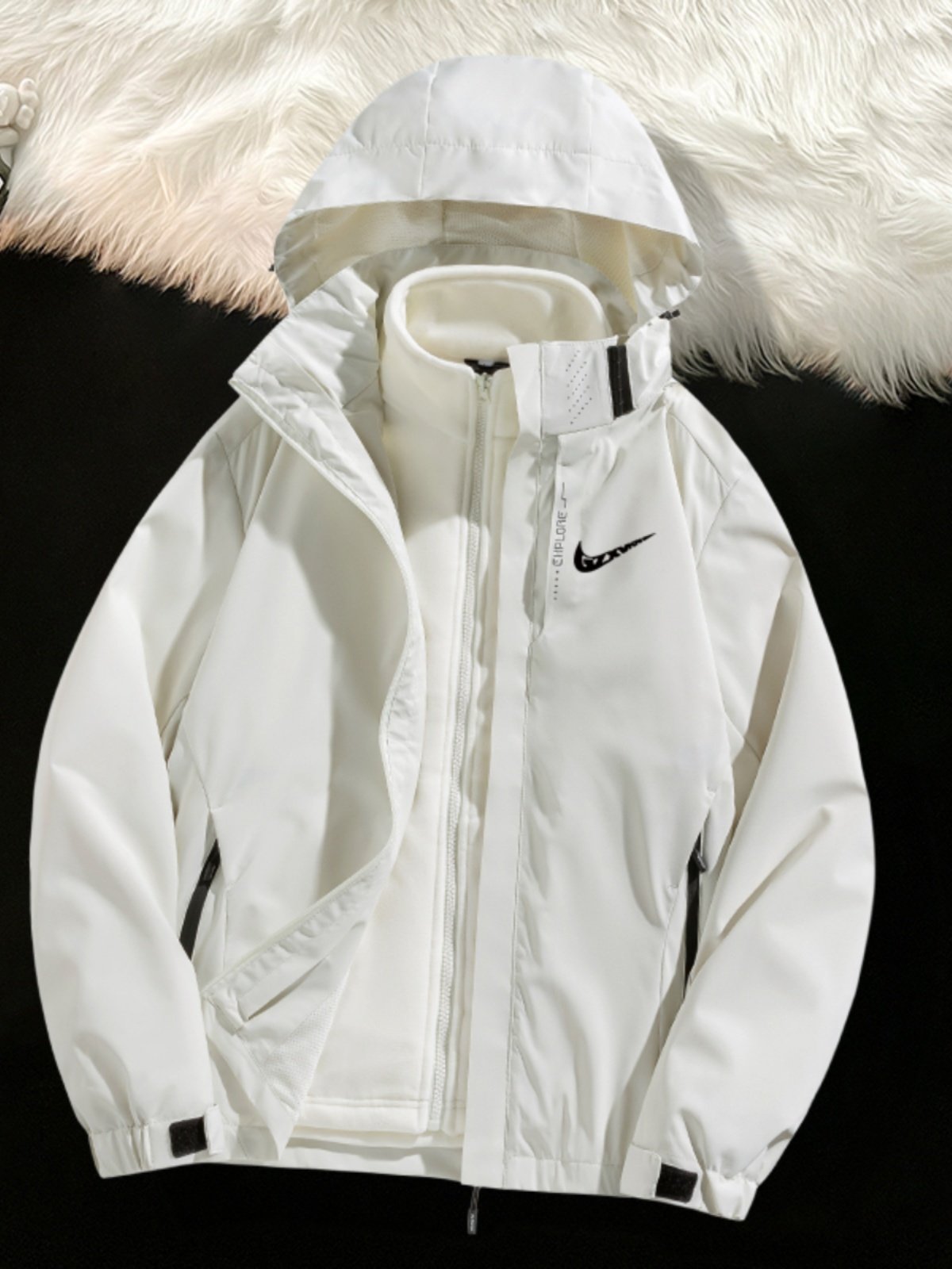 A new 2024 windproof and waterproof suit for a man in an assault jacket and a pair of two sports jackets