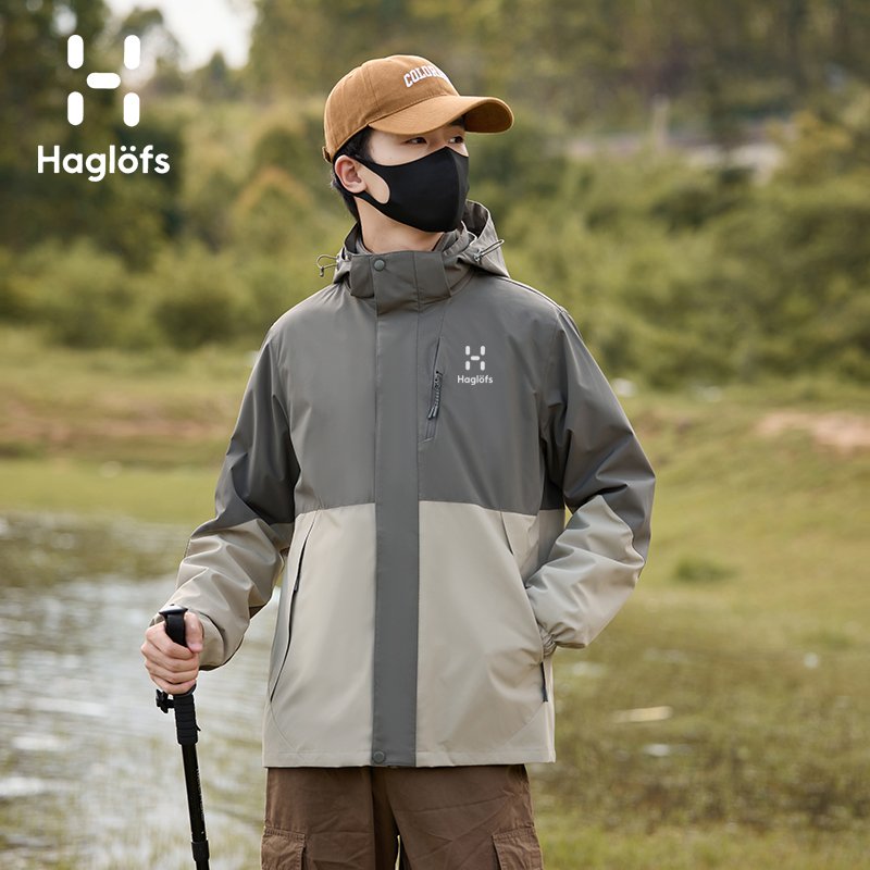 HAGLOF OUTDOOR ASSAULT SUIT, MEN AND WOMEN, THREE-BY-ONE WATER- AND WIND-PROOF EXERCISE TO KEEP THE AIR-TO-AIR CAPS WARM