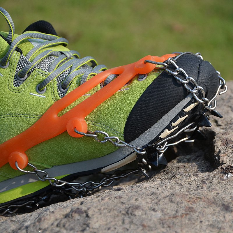 Outdoor skating shoe laces, eight dents to strengthen manganese steel ice-crawling rock-crawling