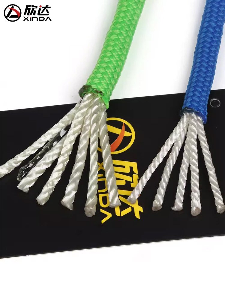 Shinda's open-air static rope grabs and rescue ropes to climb the mountain line at speeds of safety ropes outside the house