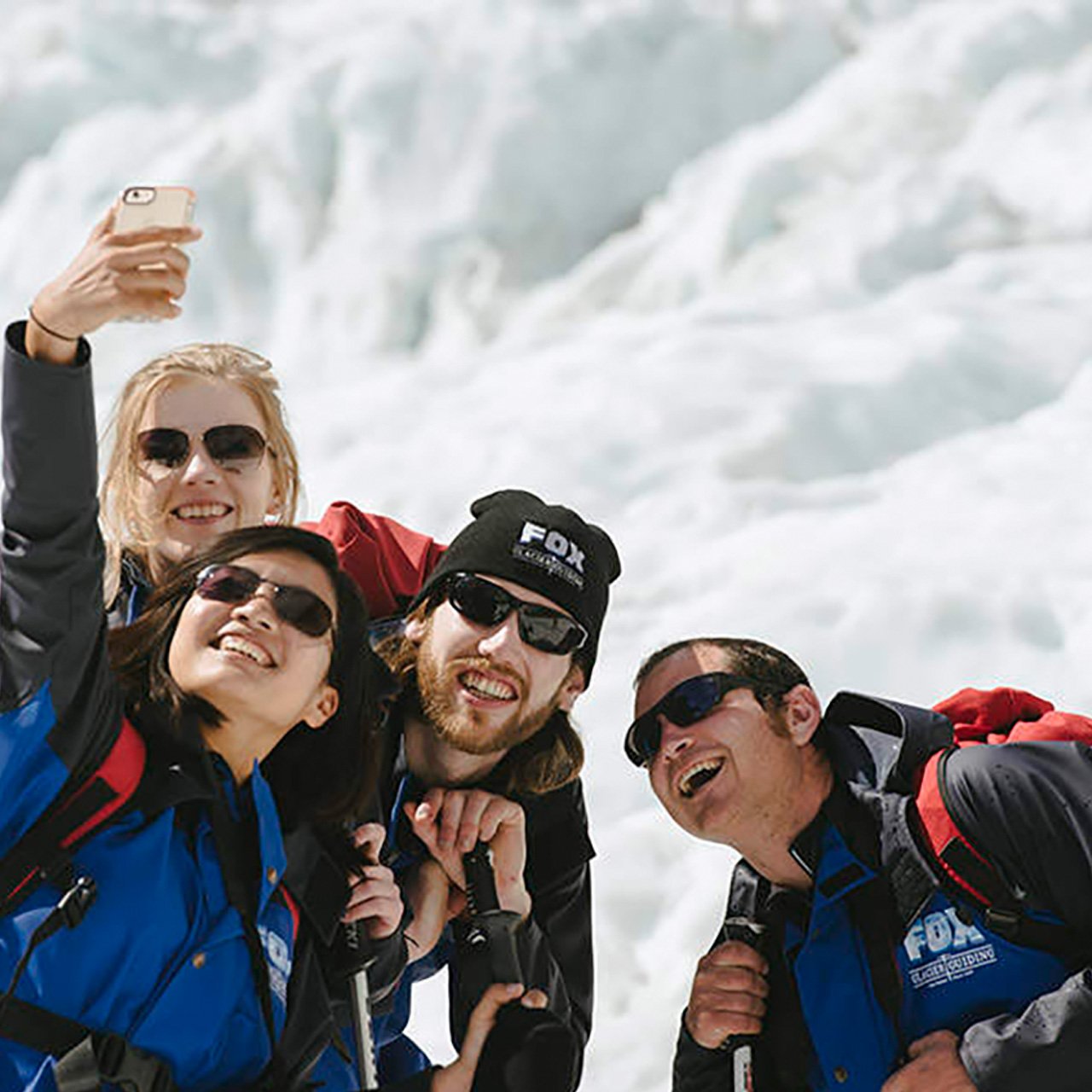 Franz Joseph's glacial hiking, Fox Glacier helicopter climbing the ice, climbing the iceberg
