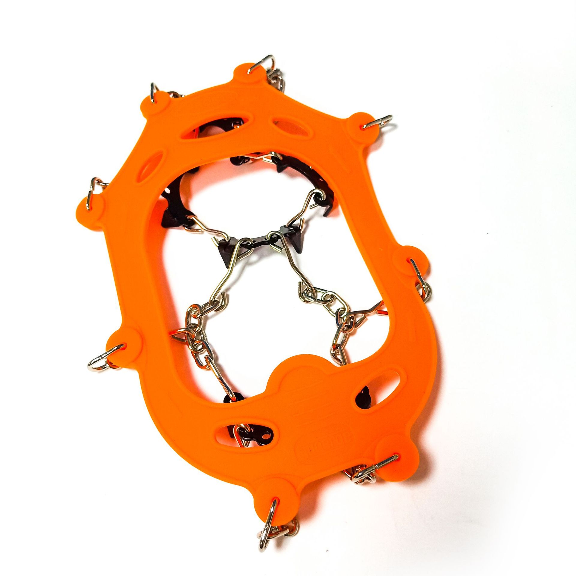 18 TEETH (SMALL BLACK TEETH) - ORANGE CHAIN ICE CLAW-M CODE (FOR 35-38 YARDS OF SHOES)