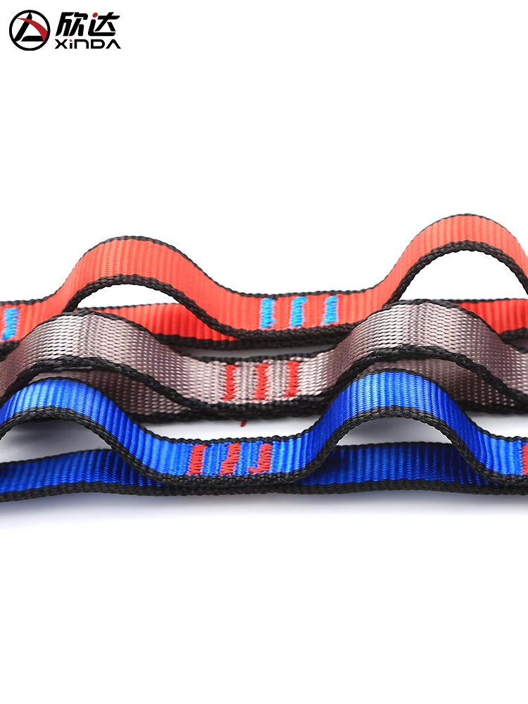 Hindal Air Yoga hammock Belt outside of the gravitational groove to climb and flatten the raspberry cord