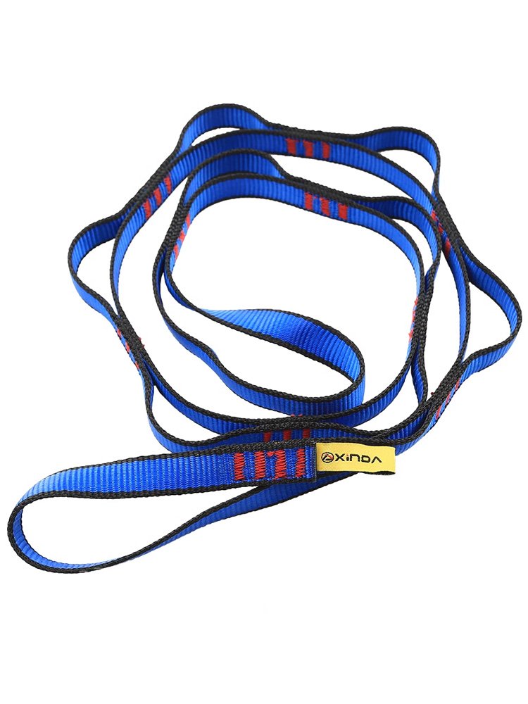 Hindal Air Yoga hammock Belt outside of the gravitational groove to climb and flatten the raspberry cord