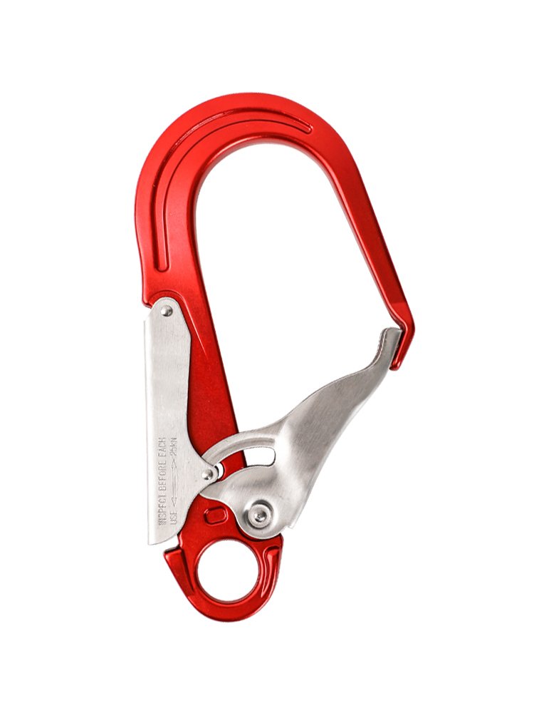 The main climber's lock is attached to the outdoors
