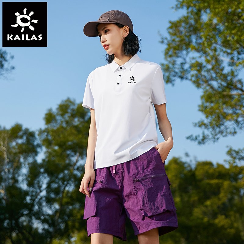 officially a hot summer ice-spreaded lady, the polo shirts, the short sleeves of the commercial easing movement