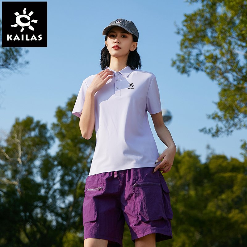 officially a hot summer ice-spreaded lady, the polo shirts, the short sleeves of the commercial easing movement