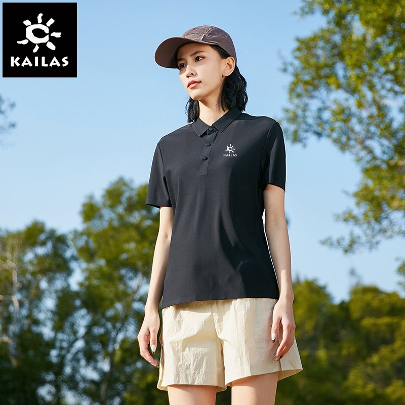 officially a hot summer ice-spreaded lady, the polo shirts, the short sleeves of the commercial easing movement