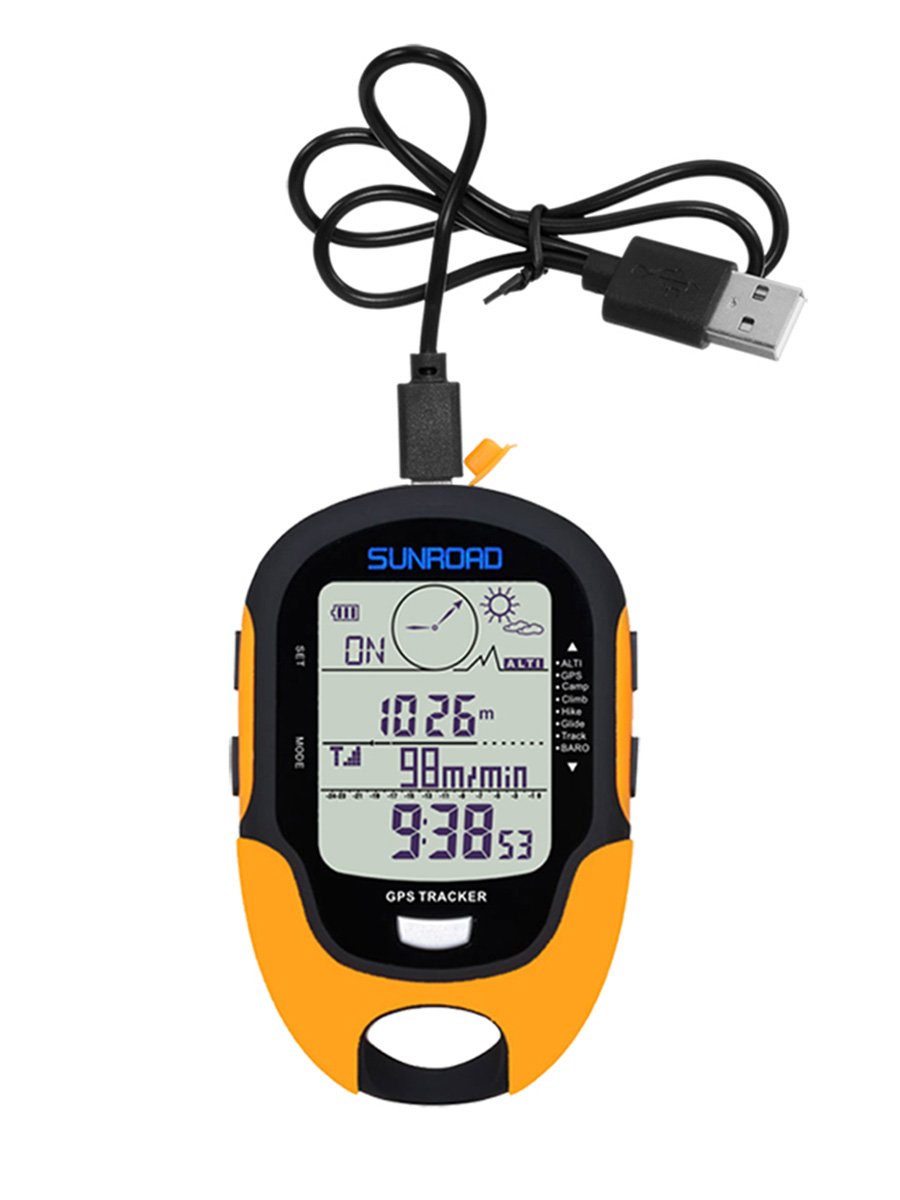 Temperature of air pressure outdoors on board the GPS altimeter navigation vehicle at SunRoad Beidou