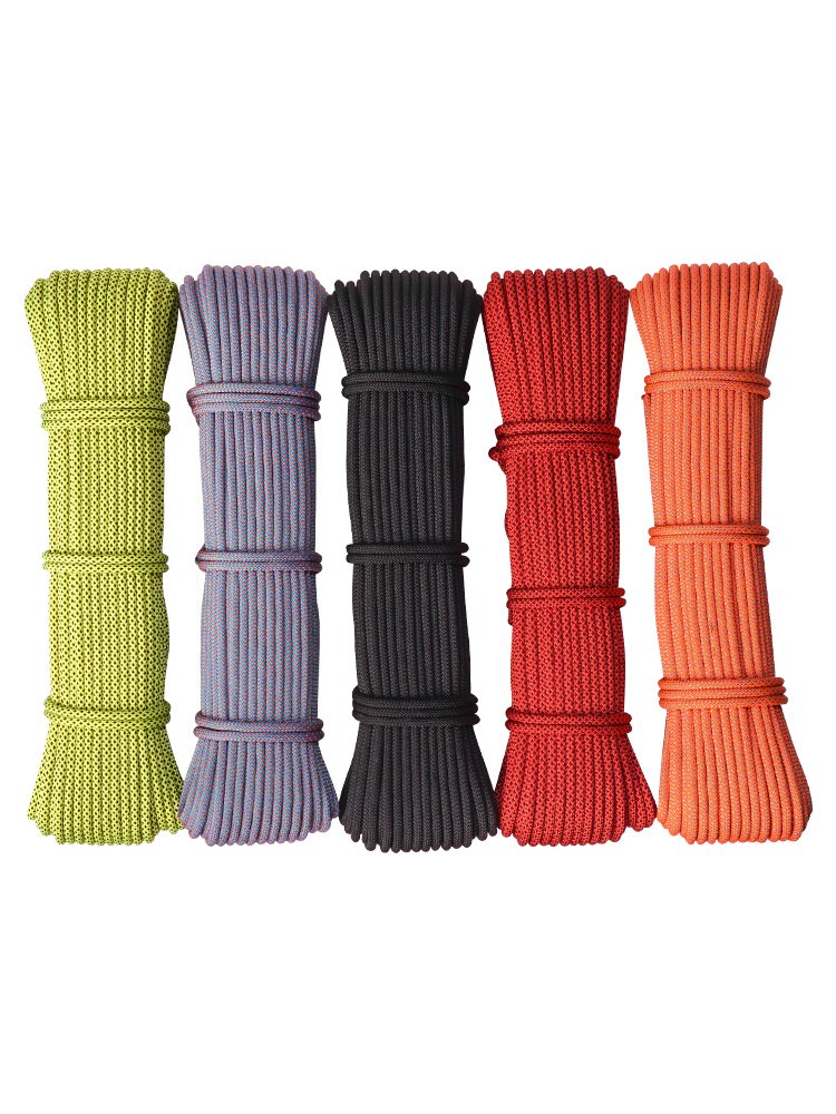 outdoor 6mm rope hooking exercises to climb the mountain to support the high-altitude safety ropes to grind the straps