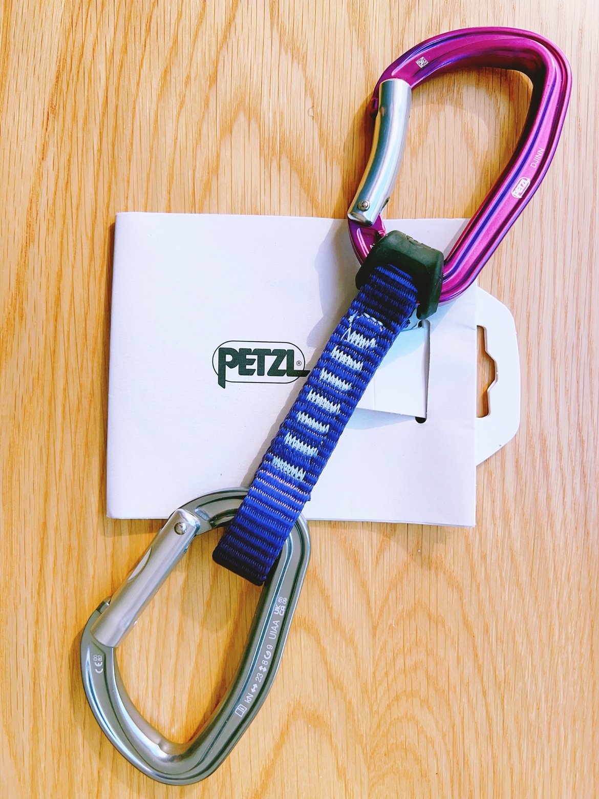 Petzl climbs the ice and drops the hole