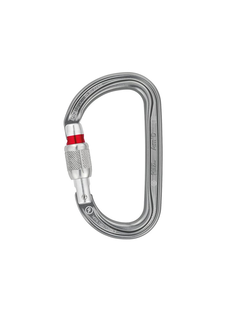 PETZL/Crawl Am'D locks, type D, specialized equipment to rescue an outdoor climber