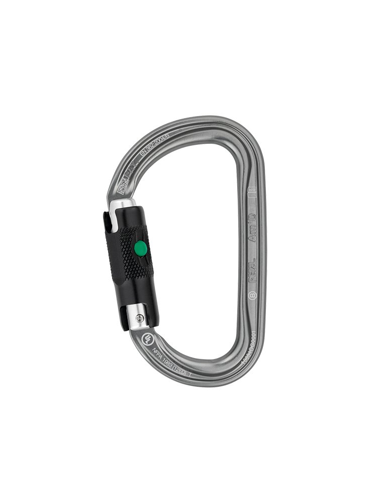 PETZL/Crawl Am'D locks, type D, specialized equipment to rescue an outdoor climber
