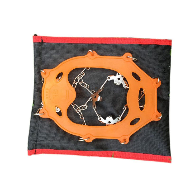 Outdoor ice-claw 19-tooth stainless steel-resistant ski shoes, snow-claw-crawling with ice-capped shoe chains
