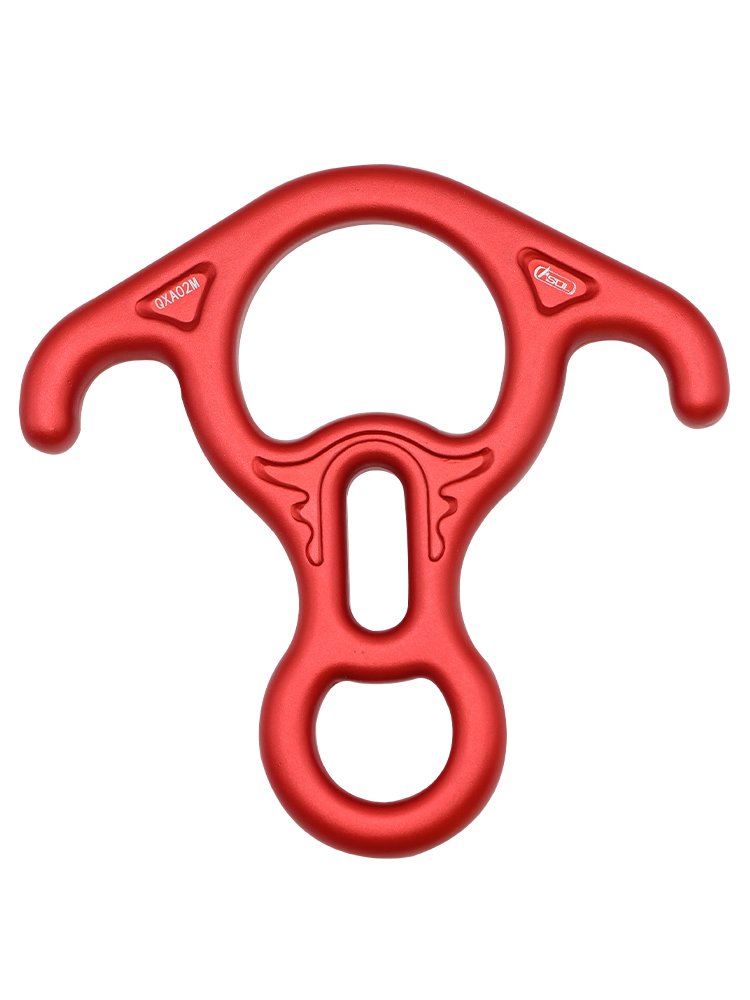 An outdoor climber with an 8-word-ring downer, an oxen horn, an upper-air slower