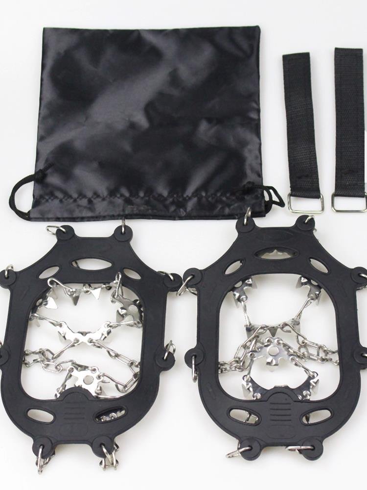 23-tooth out-of-door skating claws, ice-crawling gear, stainless steel, 23-tooth ice-clawed shoe chains