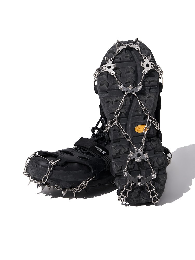 19-tooth simple ice-claw-resistant slipper set of snowcrackers, stainless steel nails and shoe-climbing equipment outside the high-flip