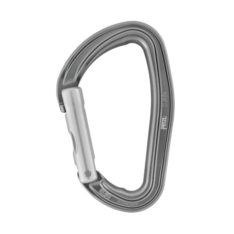 Climbing Petzl DJINN M060LA00 Rock Climbing the ice with a loose lock on the straight door