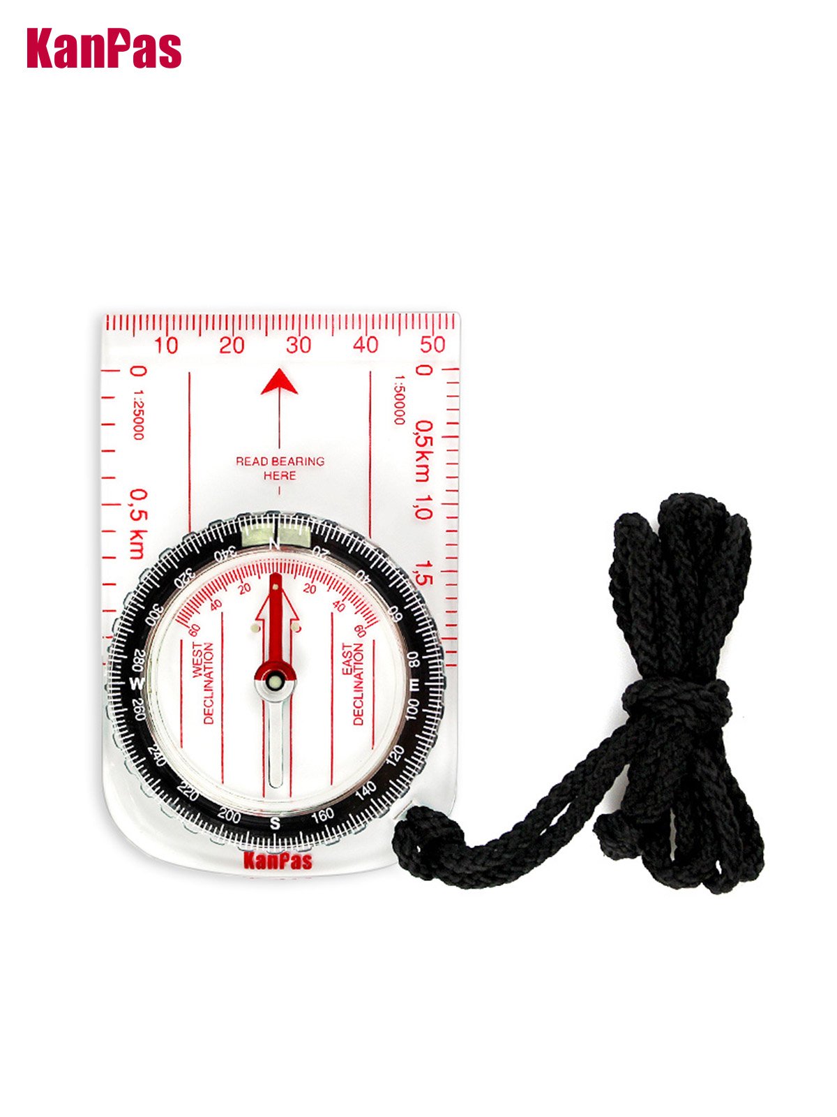 The Kanpas outdoor map-show map indicates a high-magnetic scale of the north-directed cross-country compass