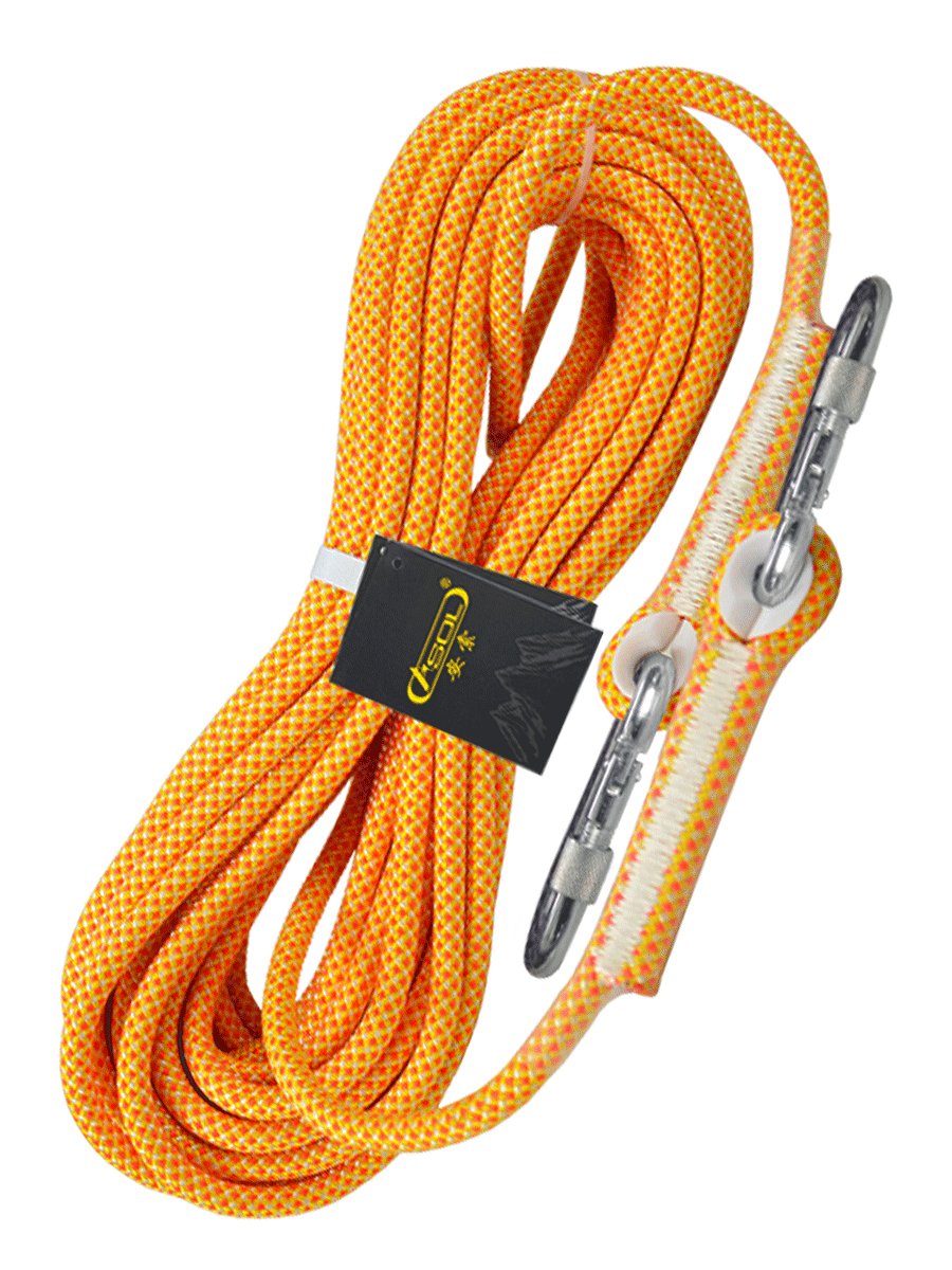 Safe ropes outside the mountain ropes are resistant to climbing
