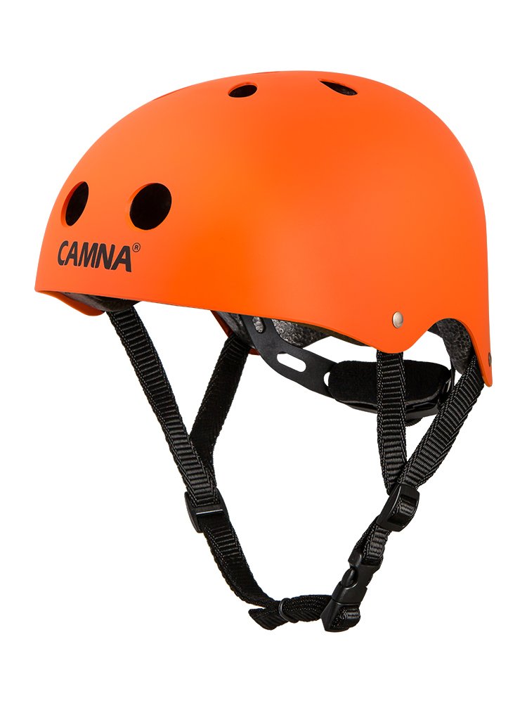Quarrets outside Canler's Landing Street Campaign rescue safety helmet hats protected against hole-deep drop helmets