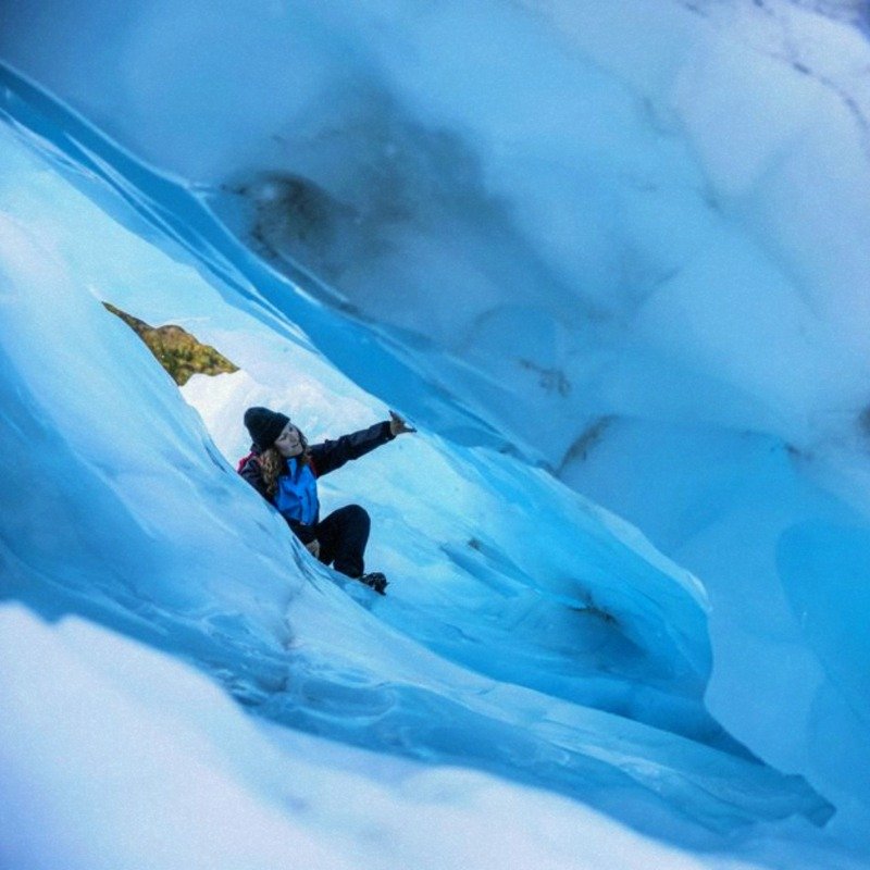 South Island Tourist Board, Tasman helicopter glaciers, snowwalking, ice climbing, Helihike