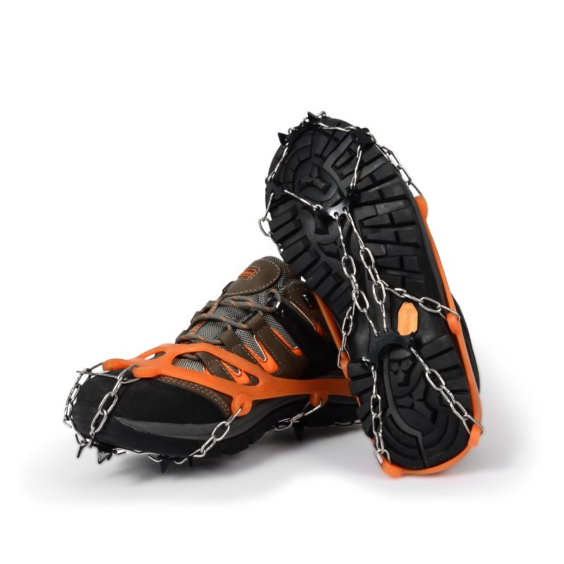 Outdoor ski shoes and shoe chains, eight dents to strengthen manganese steel ice-crawling rock-crawling
