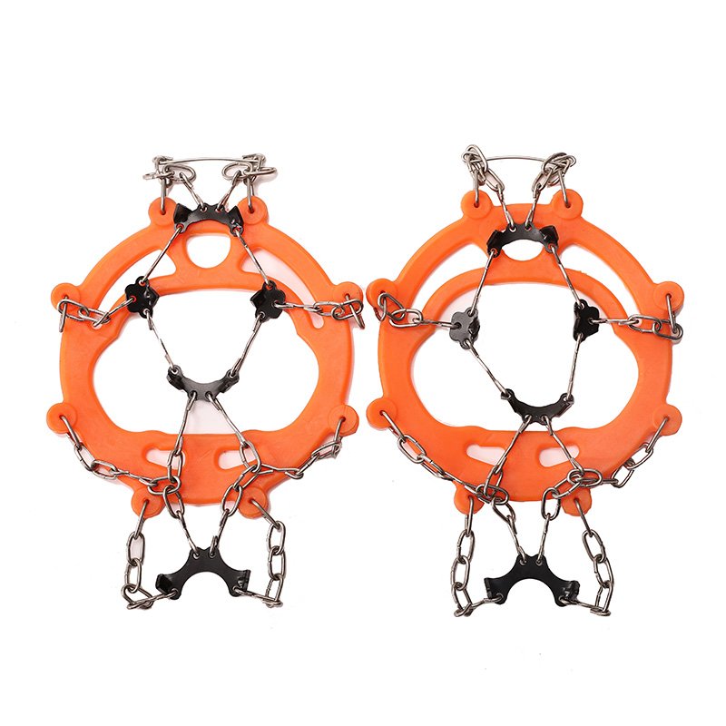 Outdoor ski shoes and shoe chains, eight dents to strengthen manganese steel ice-crawling rock-crawling