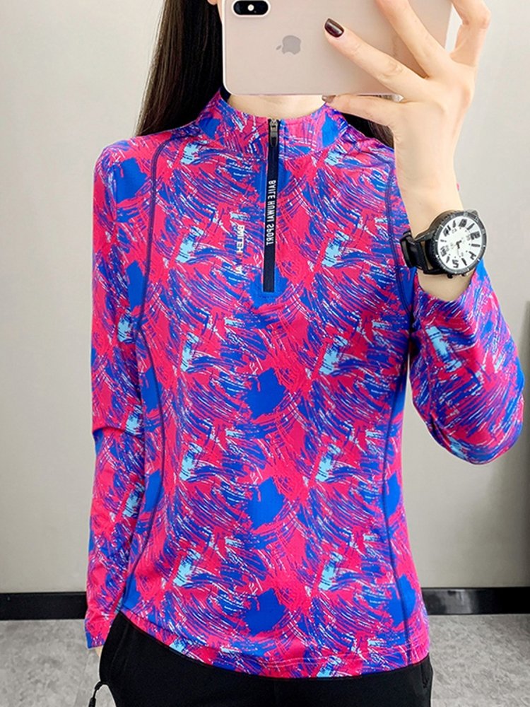 colombia's outdoor drying women's fast drying sports sports walking aerobics long-sleeved t-shirts