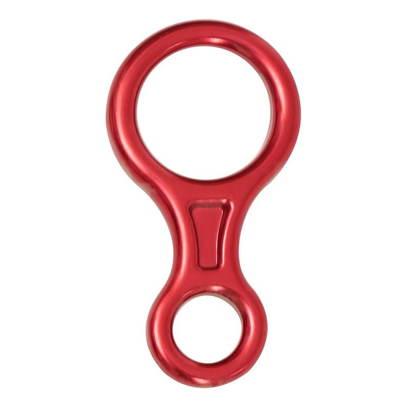The 8-word-ring descender outside of the house climber, with an aluminum alloy, an emergency caliber kit