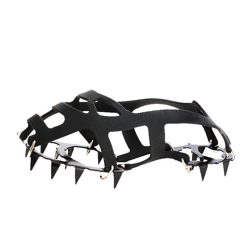 Selpa's 18-tooth silicone ice-crawl-crawling equipment, skate-resistant shoe-laced foot-mounted manganese steel foot