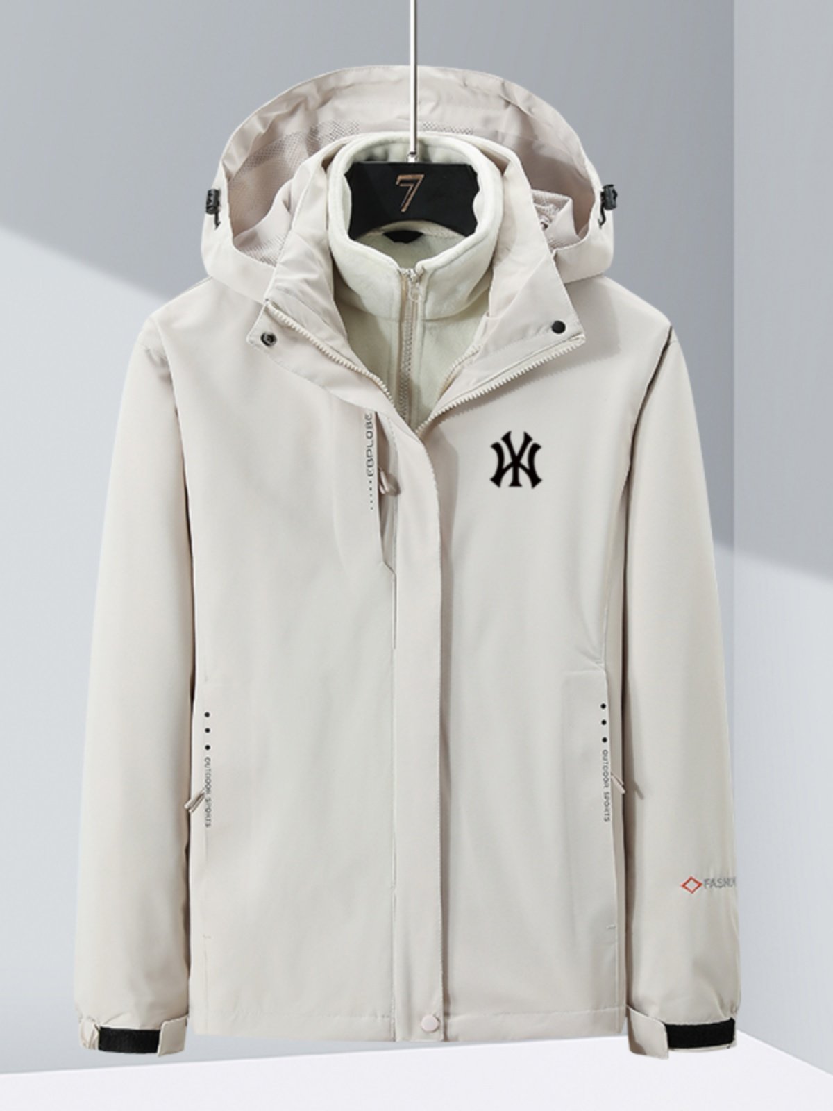 THREE MEN AND WOMEN UNDER THE OFFICIAL NY&WM UNIFORM CAN TAKE OFF THEIR JACKETS 2024 NEW WIND AND WATER TOPS
