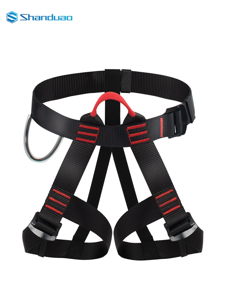 A five-point safety belt for outdoor climbers